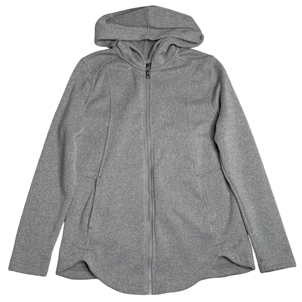 Eddie‎ Bauer Full-Zip Fleece Hoodie Heather Gray Women’s Large